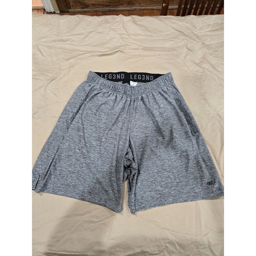 LEGENDS Relay Shorts Mens Small Gray Performance Training Gym Athletic
